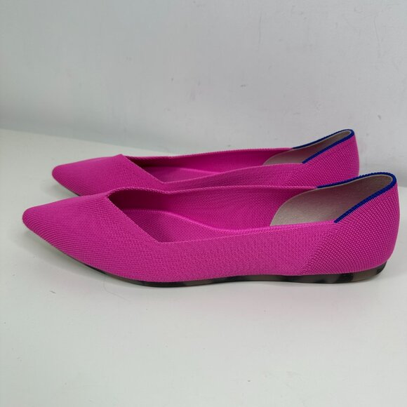 New ROTHY'S Women's Size 10 The Point Dragon Fruit Recycled Shoe Flats - Picture 8 of 13